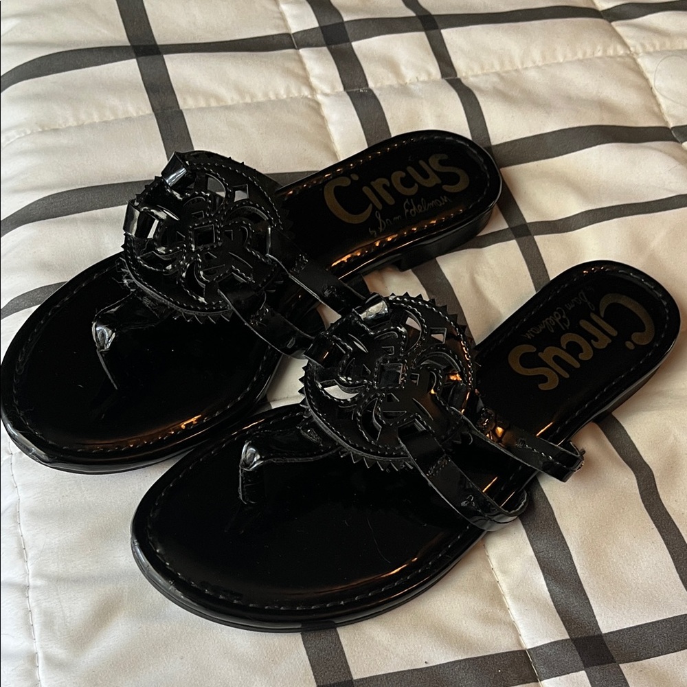 Circus by Sam Edelman Glossy Black Sandals